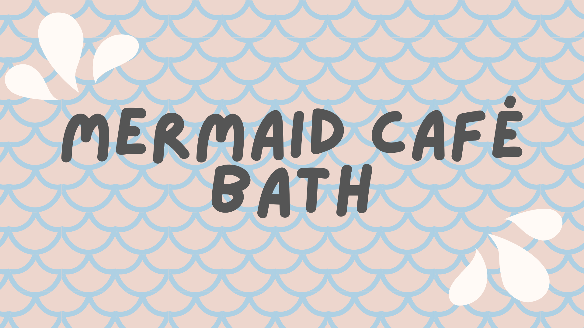 mermaid cafe bath over scale pattern